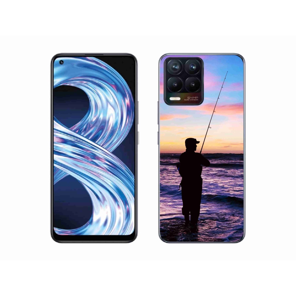 Gelový kryt mmCase na Realme 8 Pro - rybaření 1