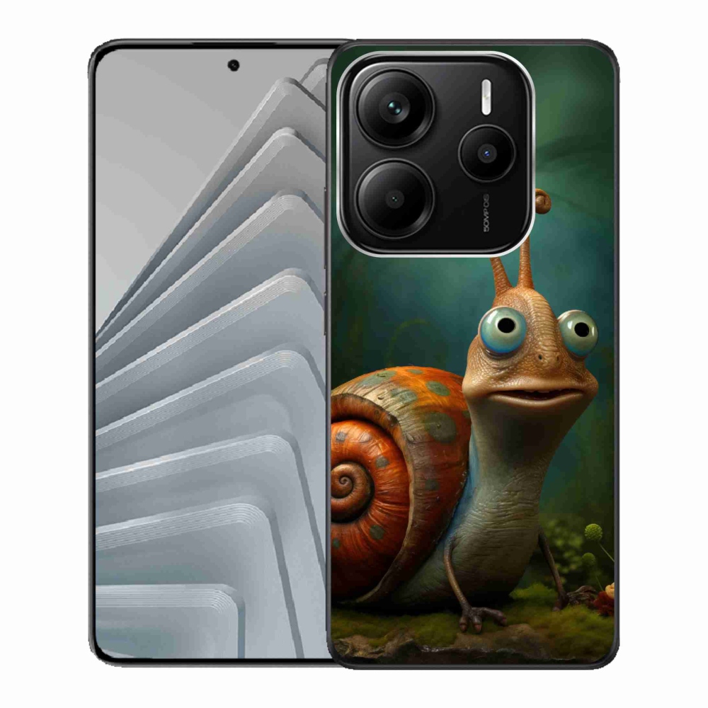 Gelový kryt mmCase na Xiaomi Redmi Note 14 5G - šnek
