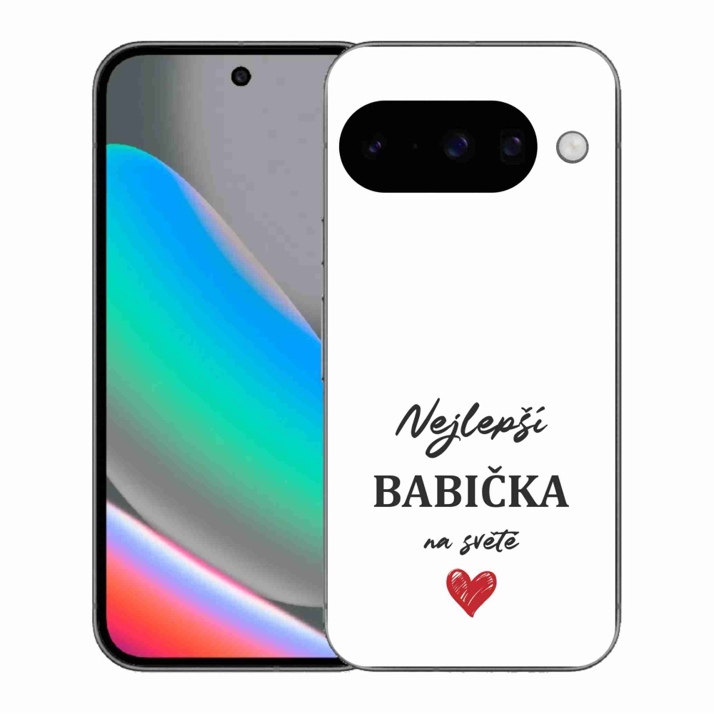 Gelový kryt mmCase na Google Pixel 10 - nejlepší babička 1 bílé pozadí