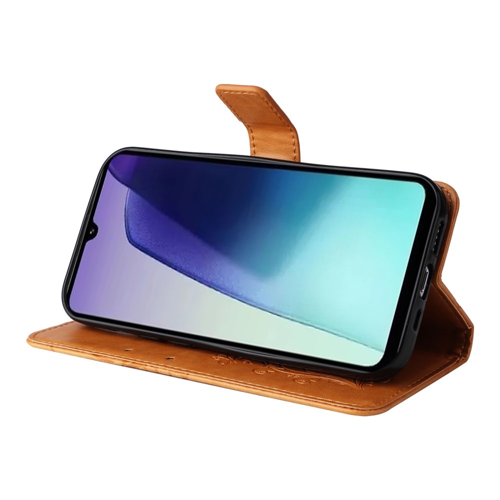 Big Butterfly knížkové pouzdro na Xiaomi Redmi 14C/Poco C75 - žluté