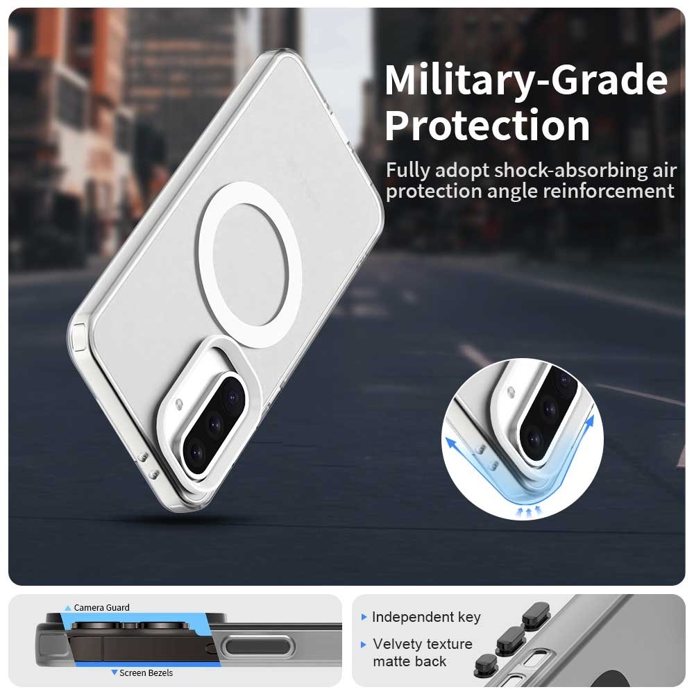 Candy gelový obal MagSafe pro Samsung Galaxy A36 5G/A56 5G - bílý