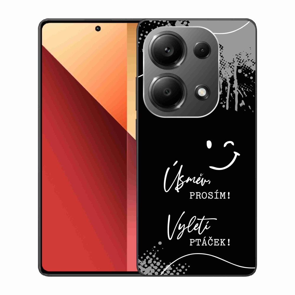 Gelový kryt mmCase na Xiaomi Redmi Note 13 Pro 4G/Poco M6 Pro  - vtipný text 4 černé pozadí