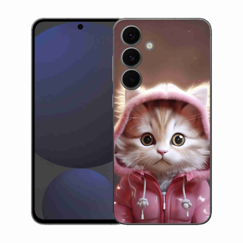Gelový kryt mmCase na Samsung Galaxy S25 FE - roztomilé kotě 3