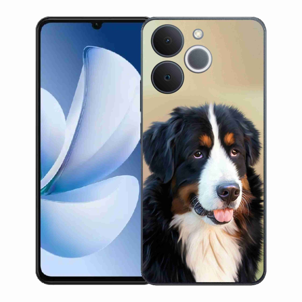 Gelový kryt mmCase na Realme Note 70T - bernský salašnický pes