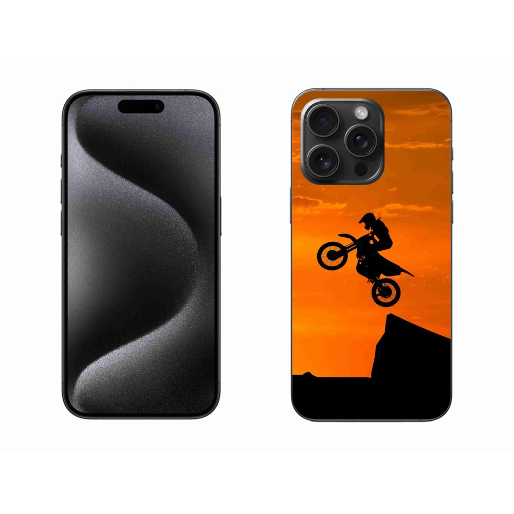 Gelový kryt mmCase na iPhone 15 Pro Max - motocross