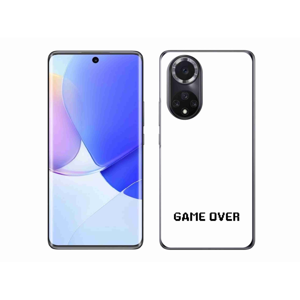 Gelový kryt mmCase na Honor 50 - game over bílé pozadí