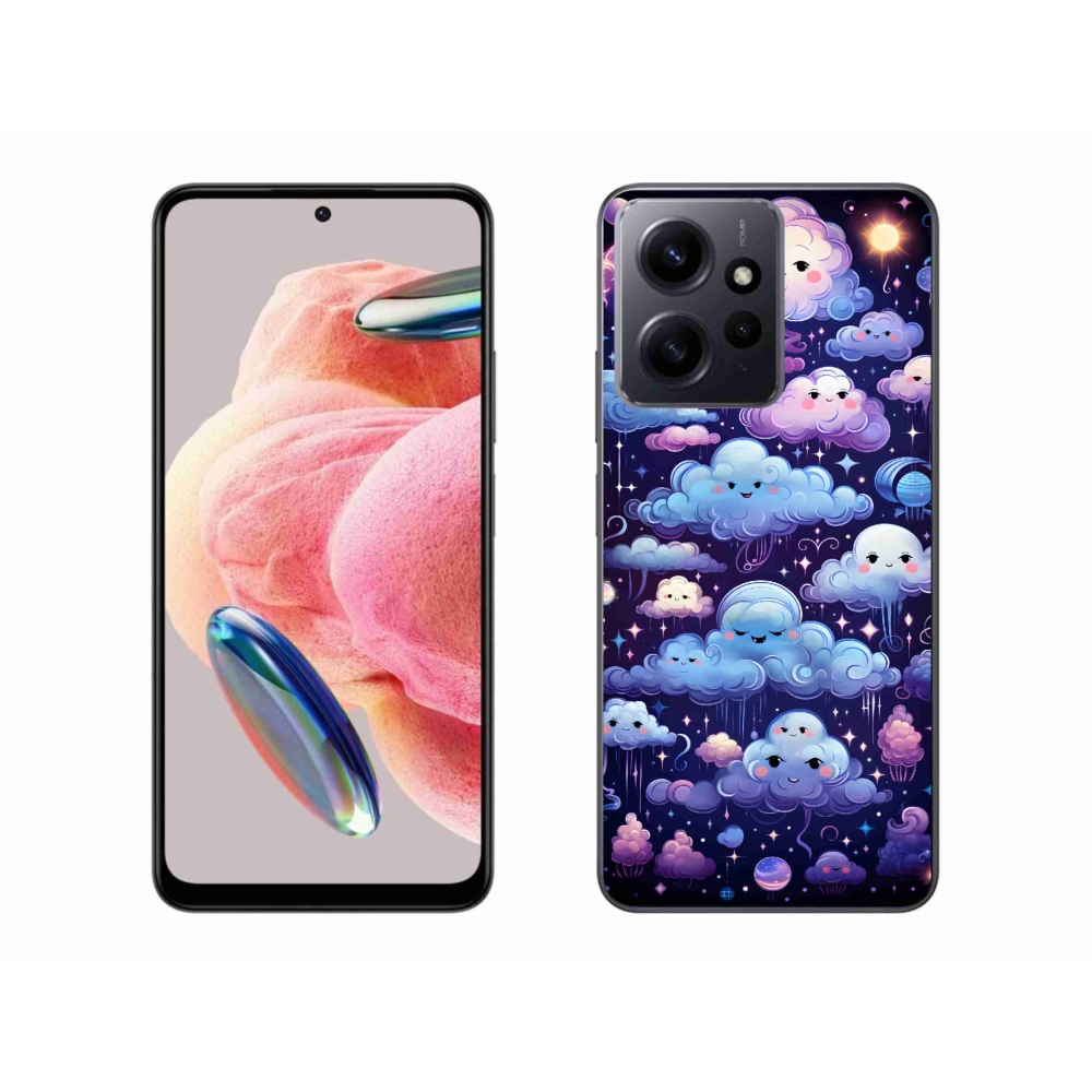 Gelový kryt mmCase na Xiaomi Redmi Note 12 4G - mráčky