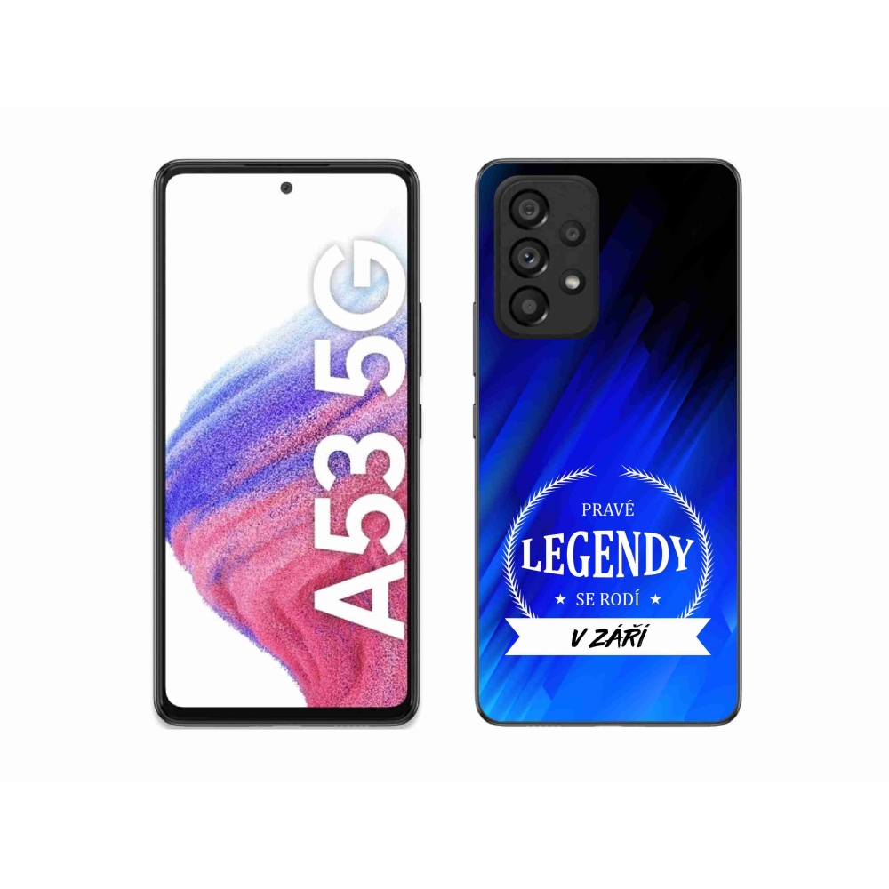 Gelový kryt mmCase na Samsung Galaxy A53 5G - legendy v září modré pozadí