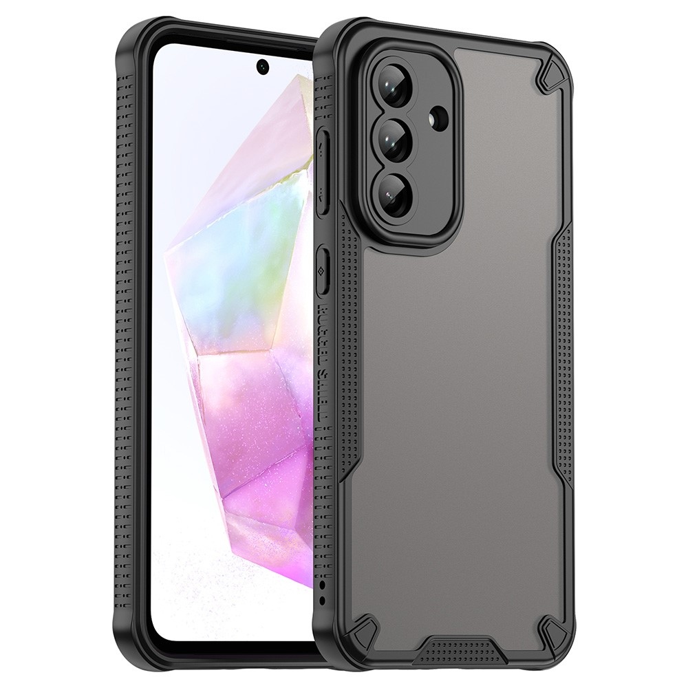 Frosted odolný kryt na Samsung Galaxy A56 5G - černý