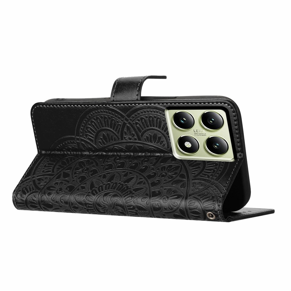 Mandala knížkové pouzdro na Xiaomi 15T Pro - černé