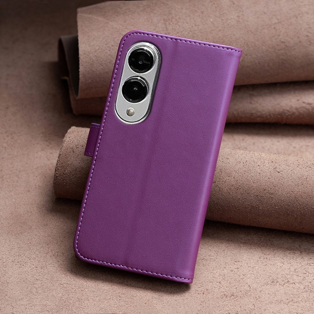 BNF knížkové pouzdro na Samsung Galaxy S25 Edge - tmavěfialové