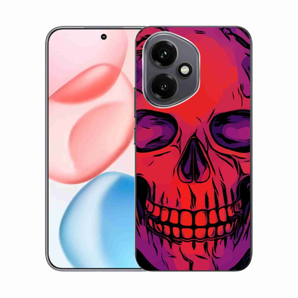 Gelový kryt mmCase na Honor 400 - lebka