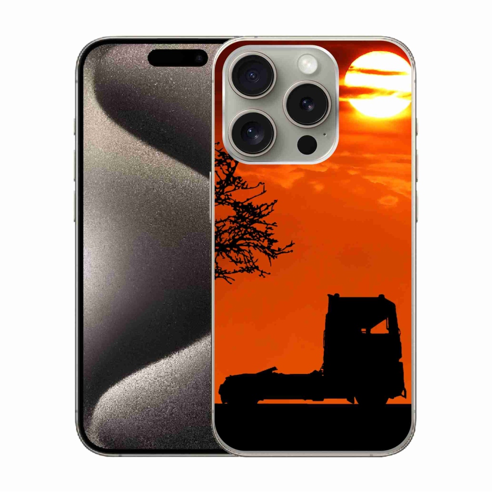Gelový kryt mmCase na iPhone 15 Pro - kamion 3
