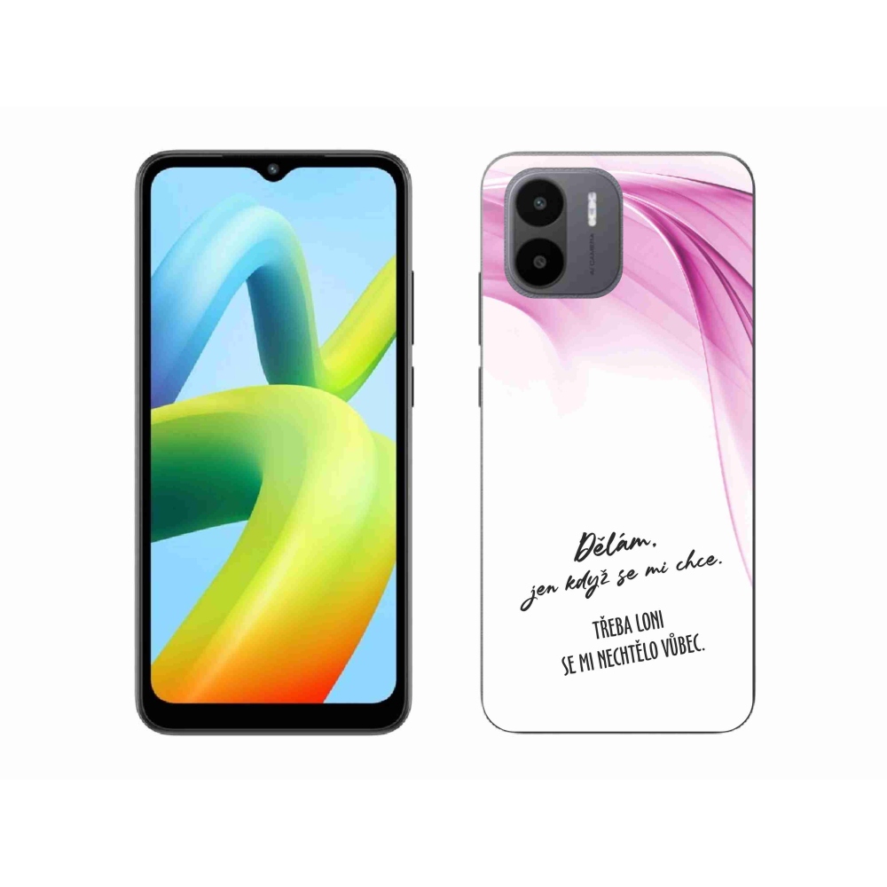 Gelový kryt mmCase na Xiaomi Redmi A1 - vtipný text 12 bílé pozadí