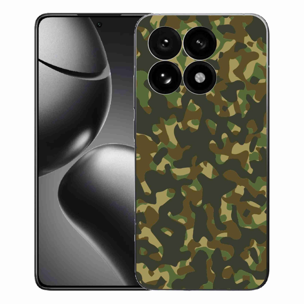 Gelový kryt mmCase na Xiaomi 15T - maskáčový vzor 1