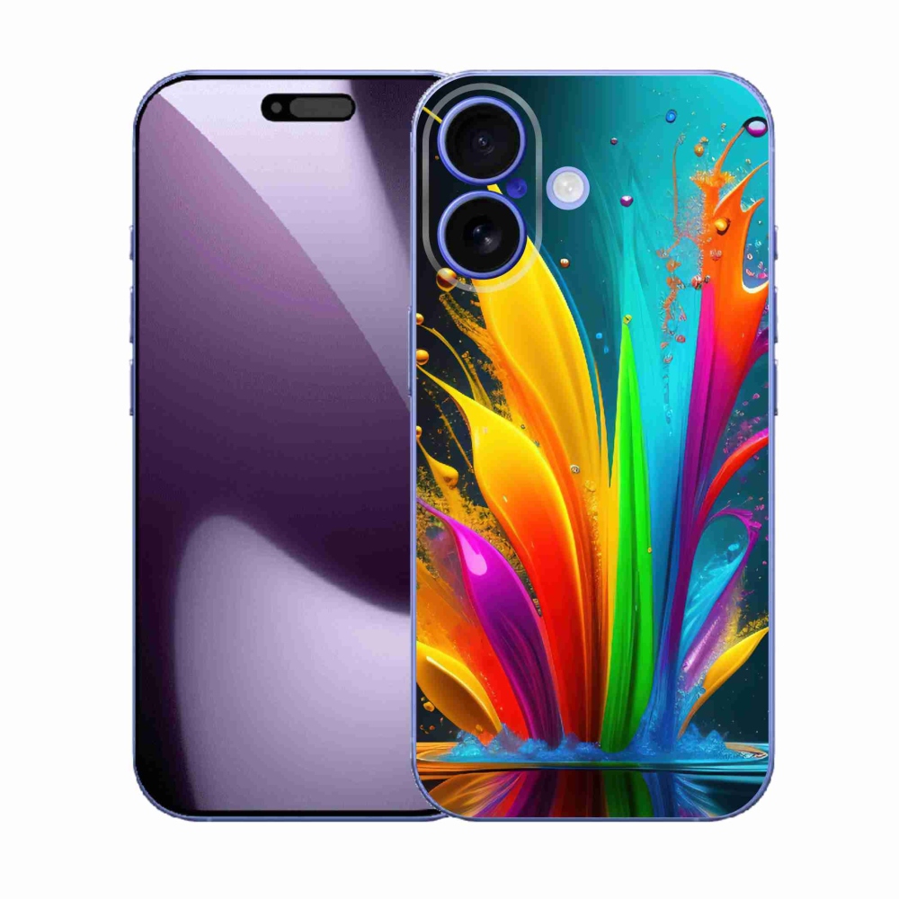Gelový kryt mmCase na iPhone 17 - abstraktní motiv 1