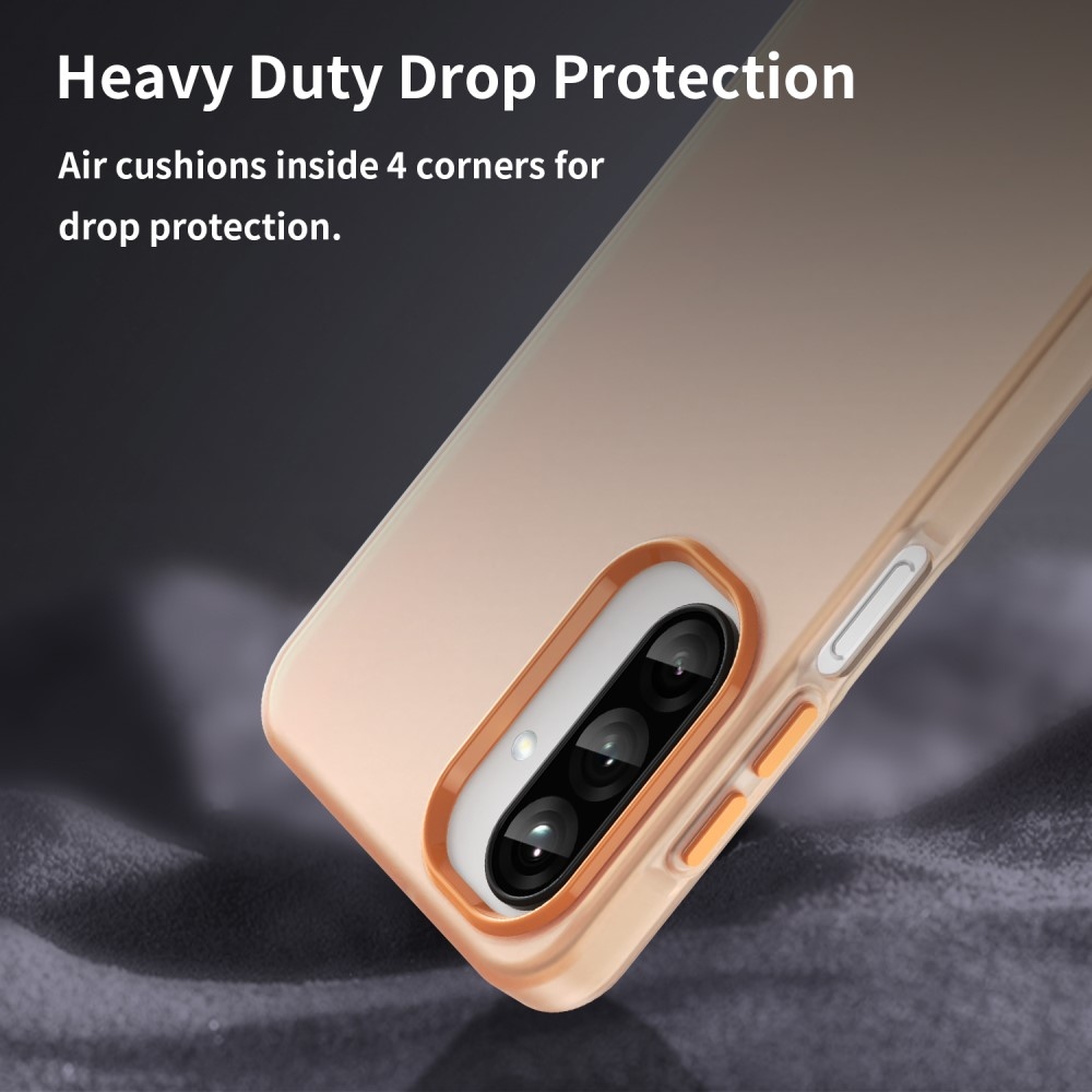 Candys matný gelový obal na Samsung Galaxy A26 5G - oranžový