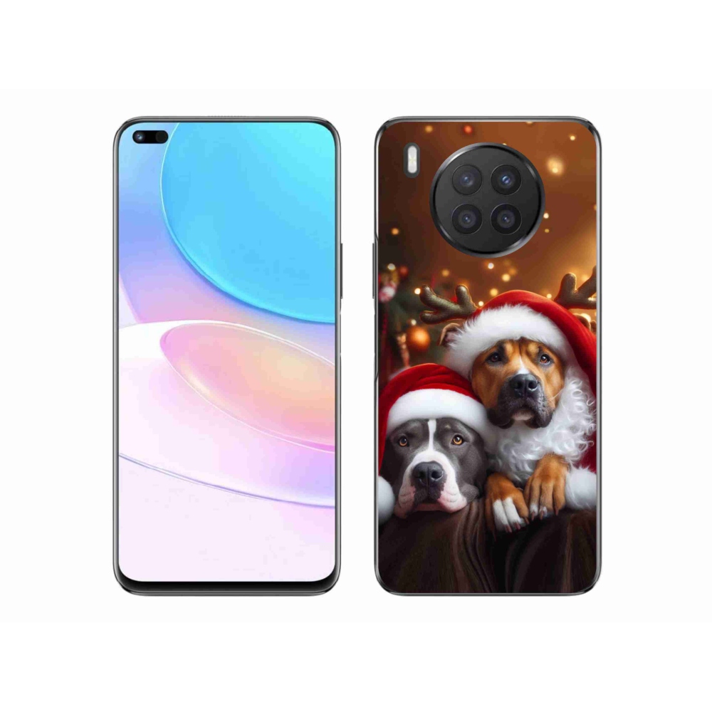 Gelový kryt mmCase na Honor 50 Lite - vánoční psi