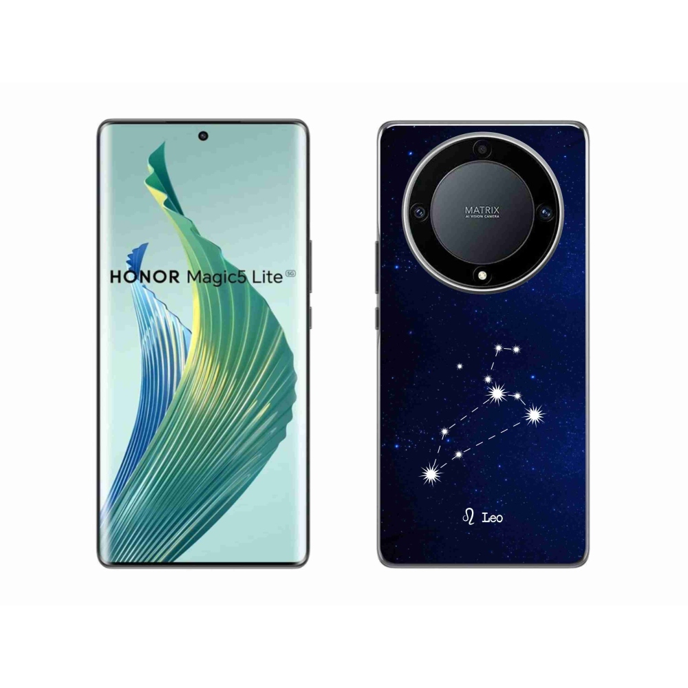 Gelový kryt mmCase na Honor Magic 5 Lite 5G - souhvězdí Lva