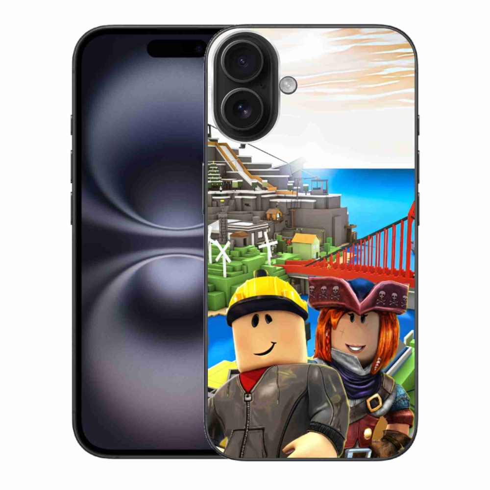 Gelový kryt mmCase na iPhone 16 Plus - roblox 1