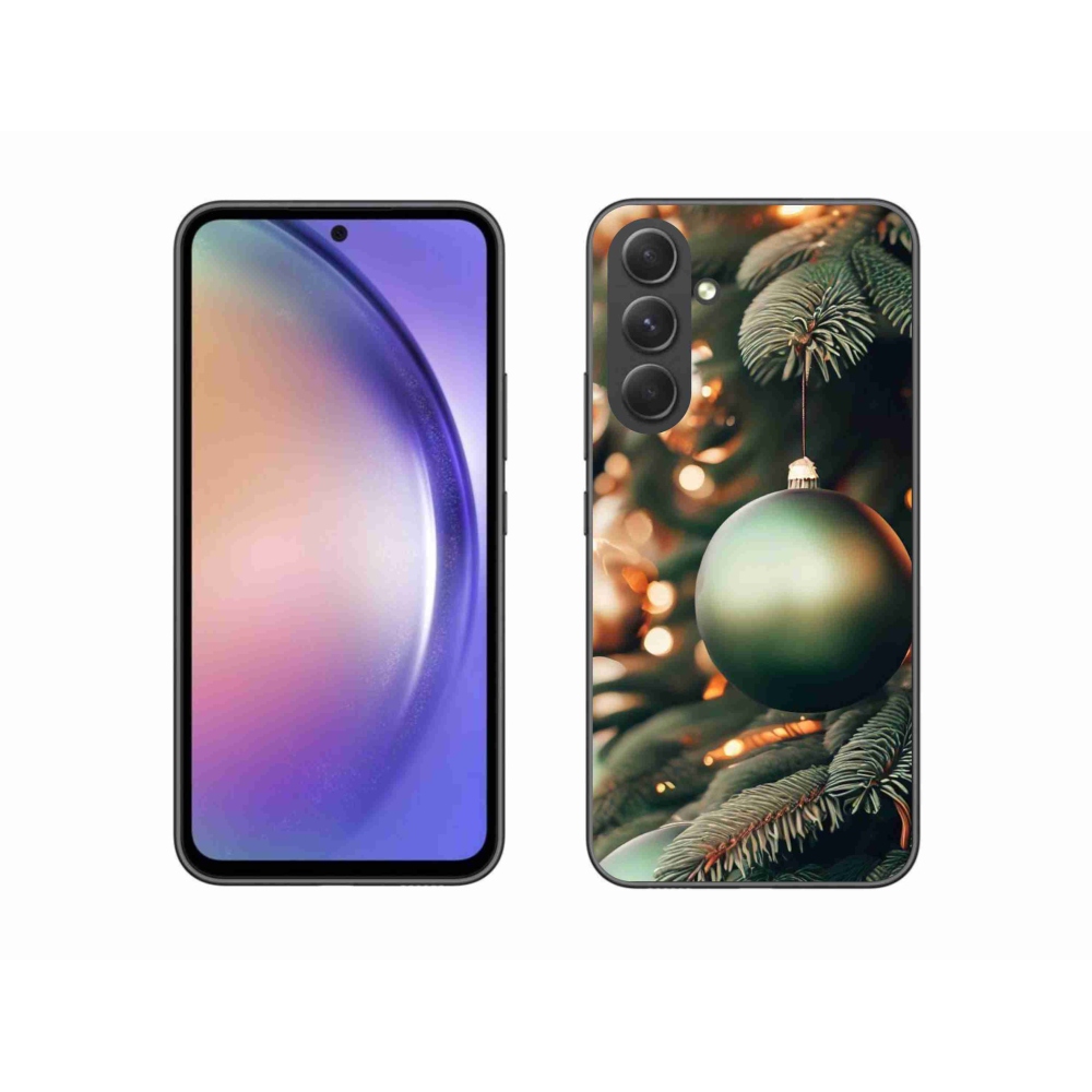 Gelový kryt mmCase na Samsung Galaxy A54 5G - vánoční ozdoby 1