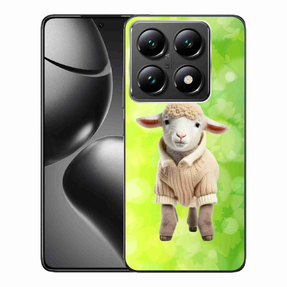 Gelový kryt mmCase na Xiaomi 14T Pro - jehně ve svetru