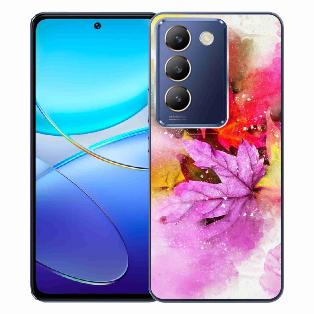 Gelový kryt mmCase na Vivo V40 SE 4G/5G - barevné listy