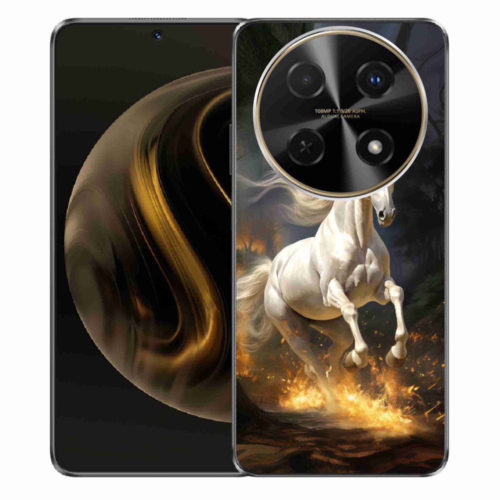 Gelový kryt mmCase na Huawei Nova 12i - bílý kůň 2