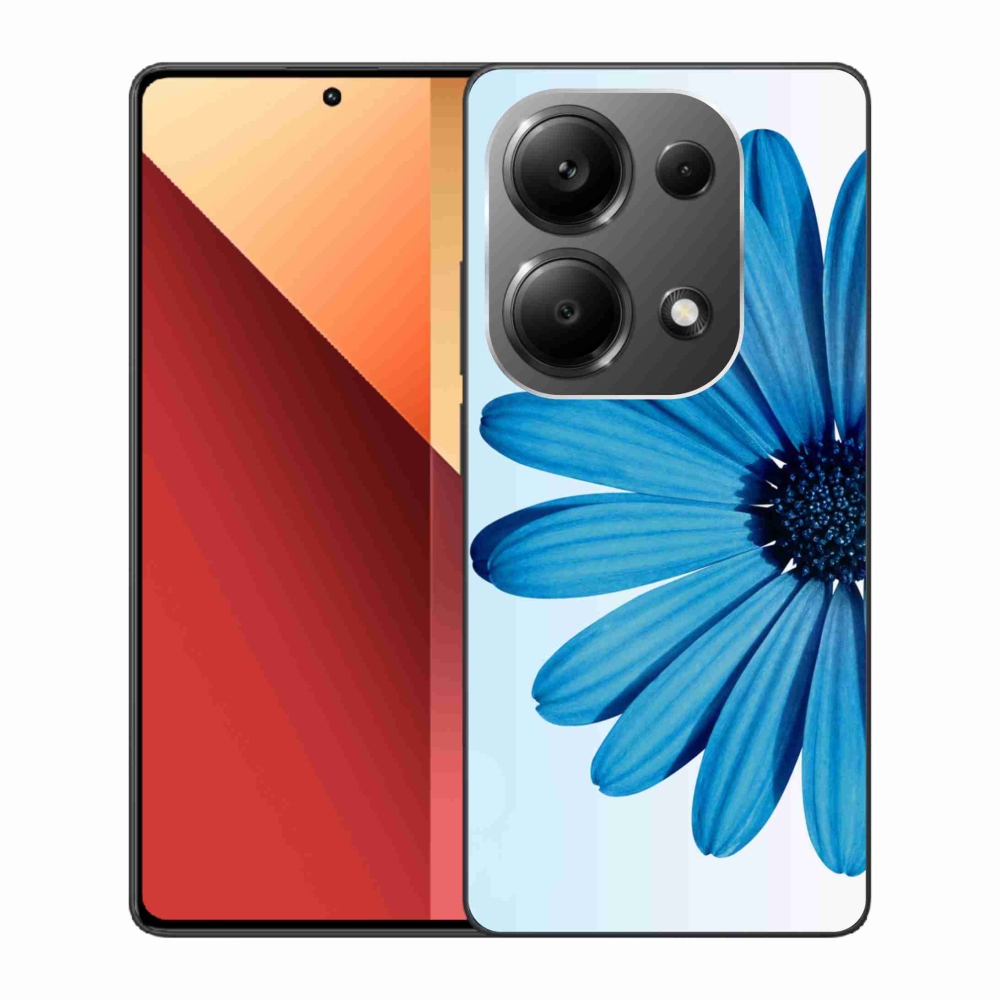 Gelový obal mmCase na Xiaomi Redmi Note 13 Pro 4G/Poco M6 Pro - modrá kopretina