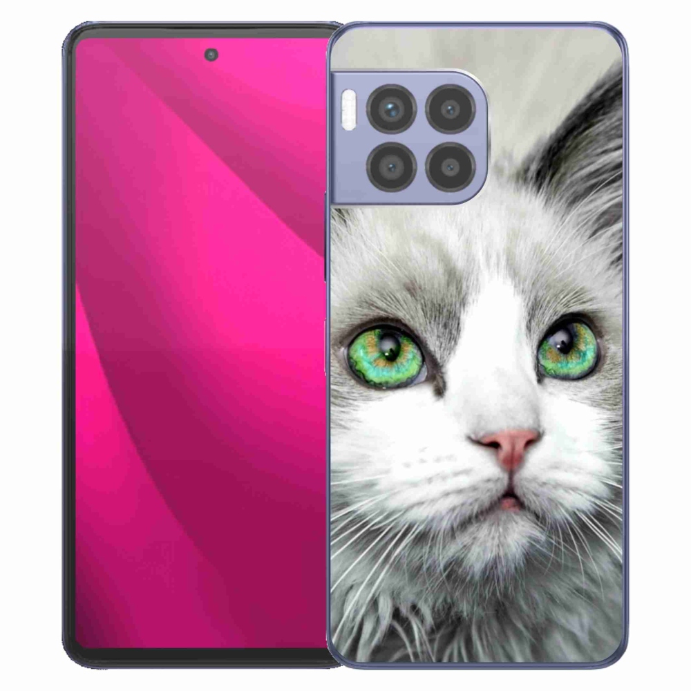 Gelový kryt mmCase na T-Mobile T Phone 2 Pro - kočičí pohled