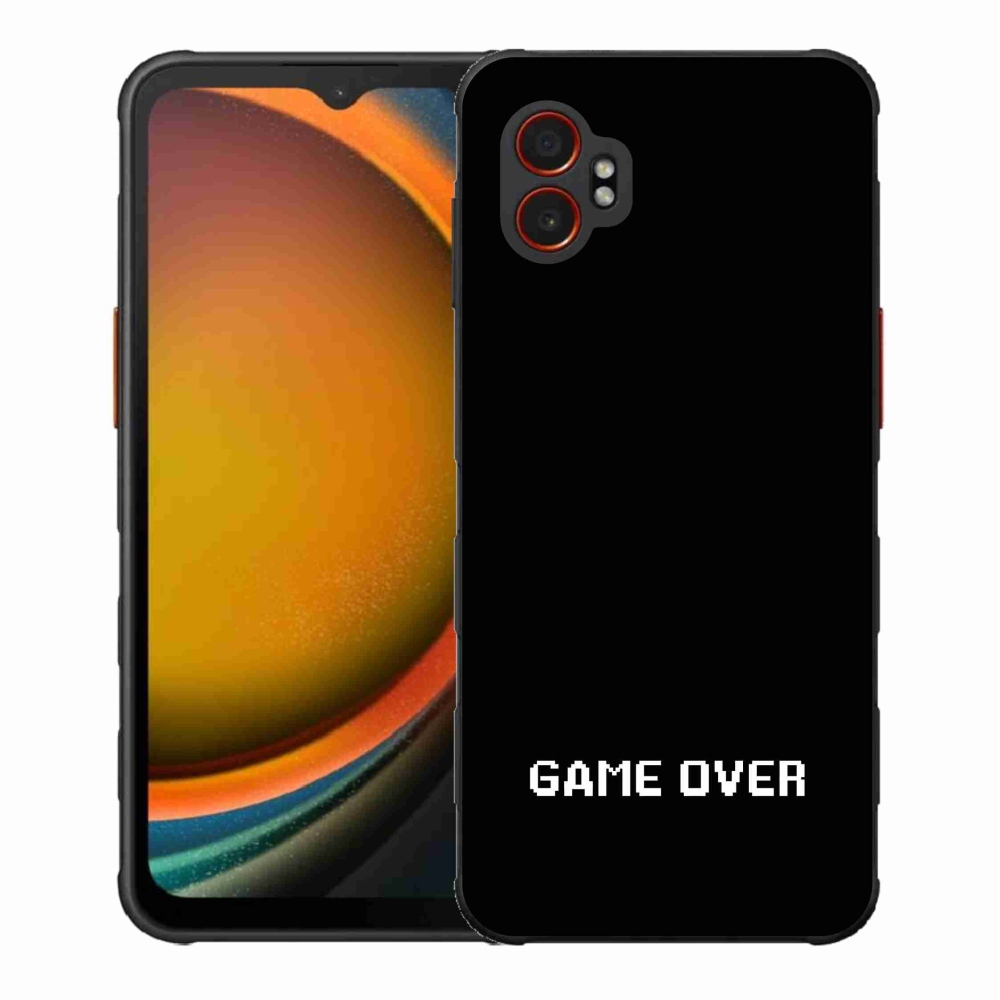 Gelový kryt mmCase na Samsung Galaxy Xcover 7 Pro - game over černé pozadí