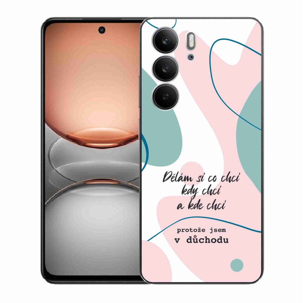 Gelový kryt mmCase na Realme C75 - vtipný text 10 bílé pozadí