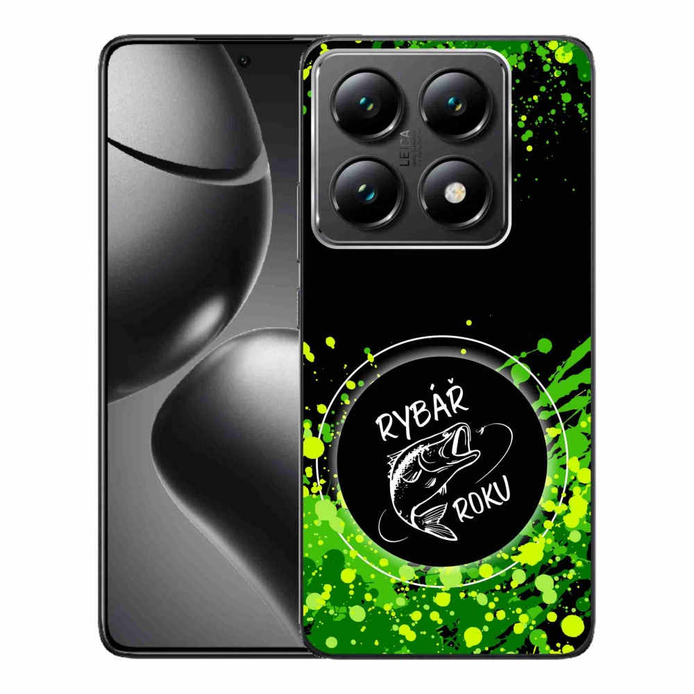 Gelový kryt mmCase na Xiaomi 14T Pro - rybář roku černé pozadí