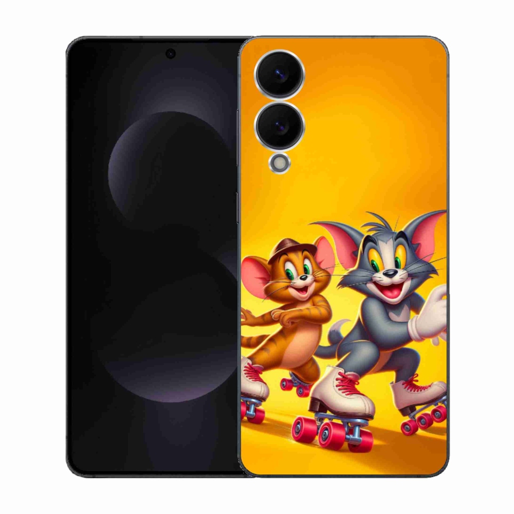 Gelový kryt mmCase na Samsung Galaxy S25 Edge - tom a jerry