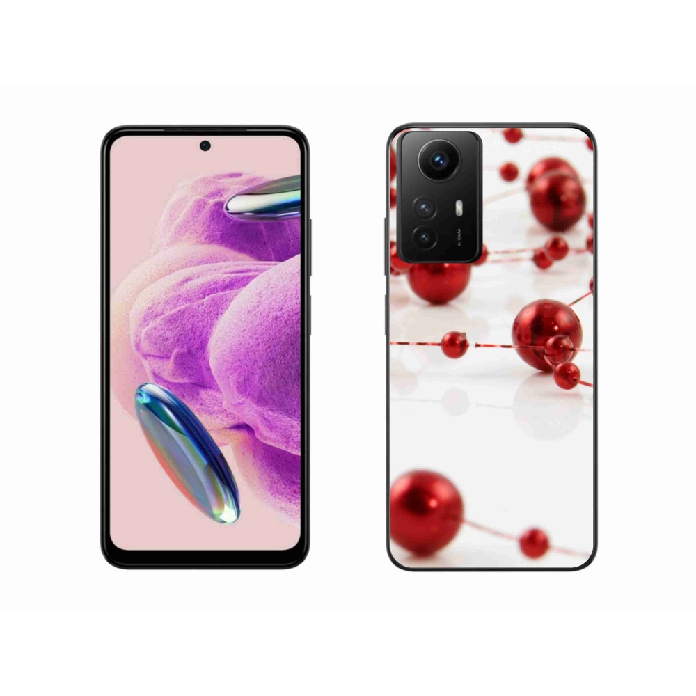 Gelový kryt mmCase na Xiaomi Redmi Note 12S - vánoční řetěz