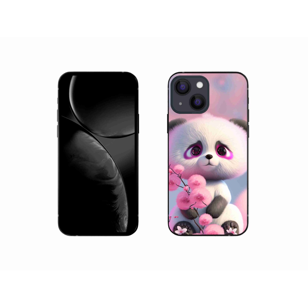 Gelový kryt mmCase na iPhone 13 mini 5.4 - roztomilá panda 1