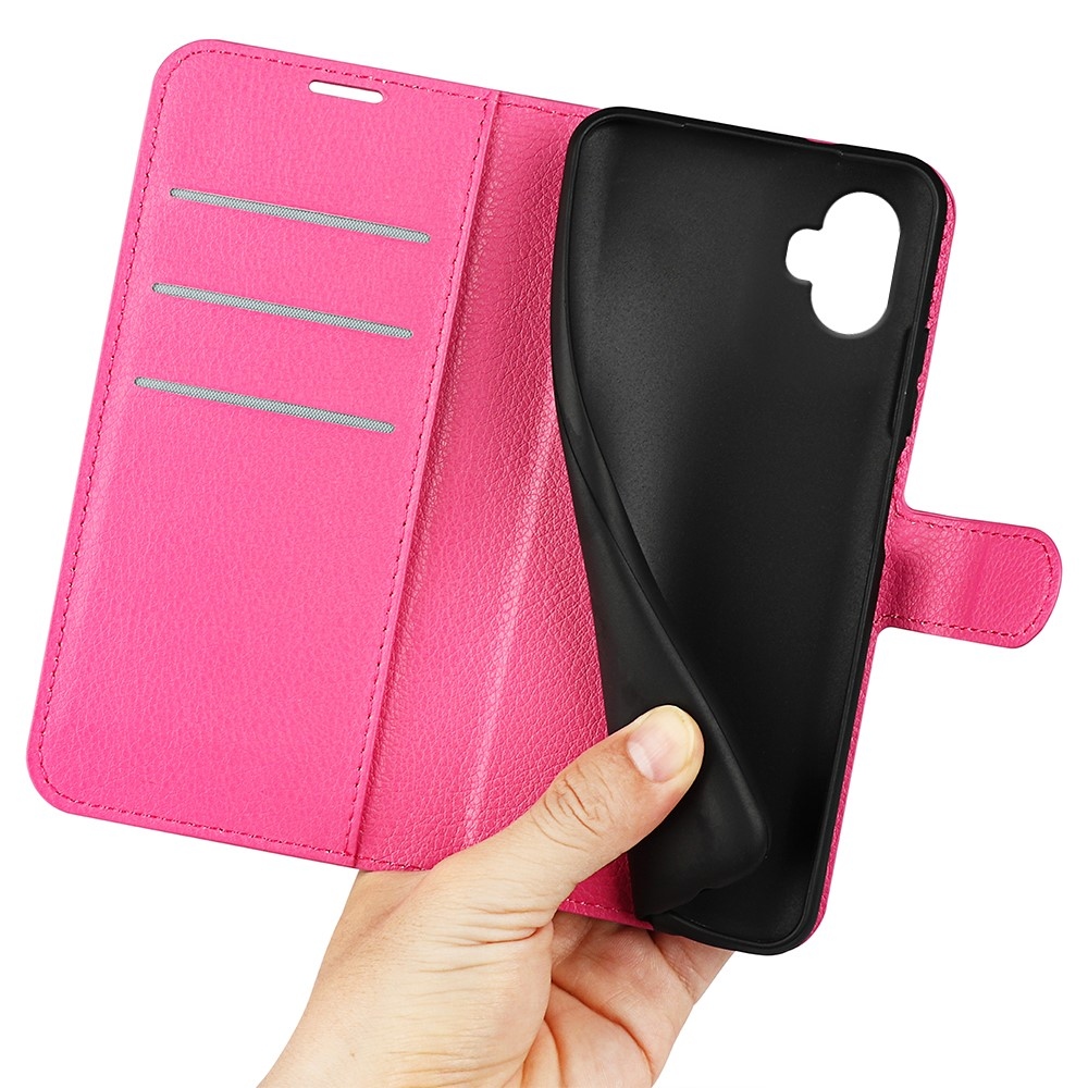 Litchi knížkové pouzdro na Samsung Galaxy Xcover 7 Pro - rose