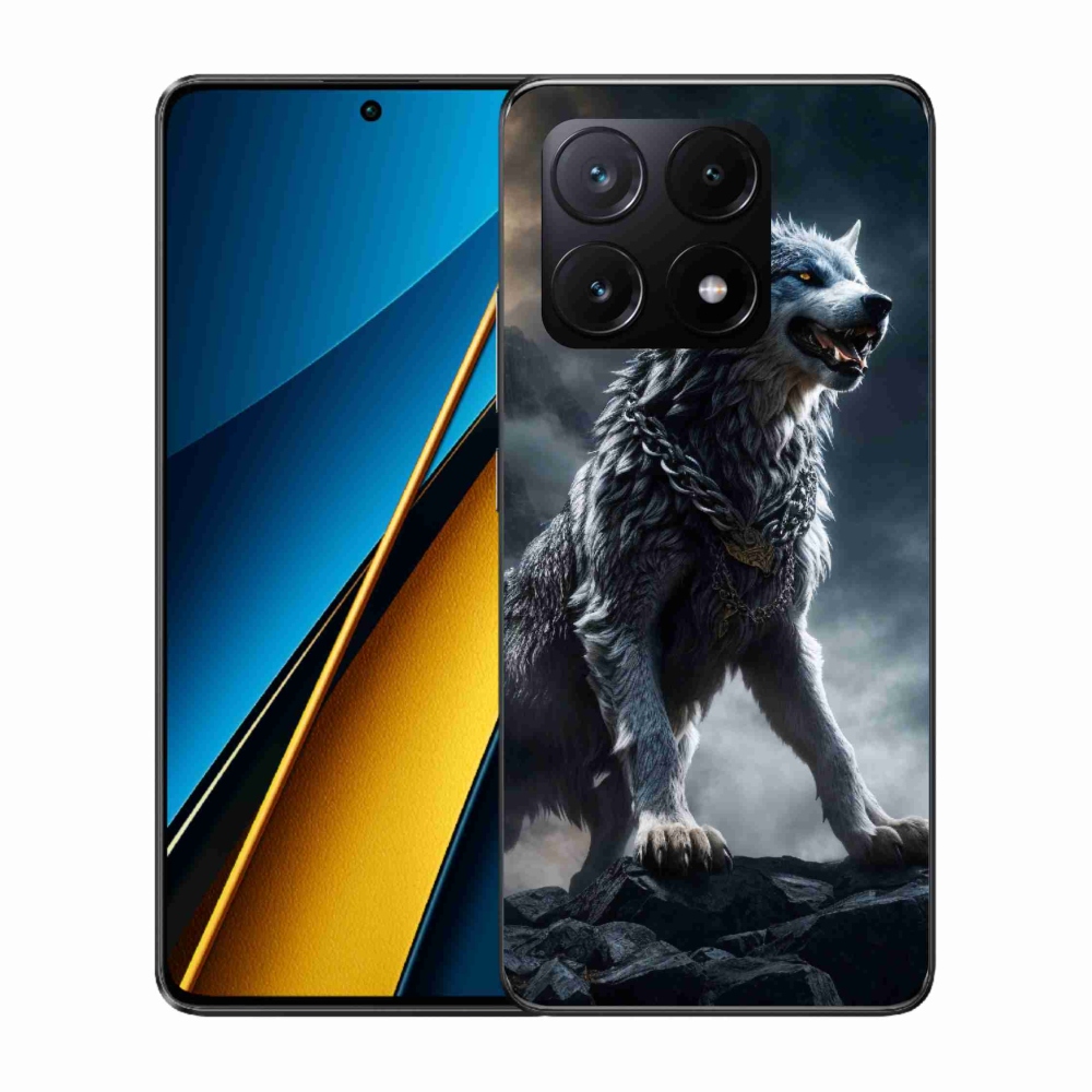 Gelový kryt mmCase na Xiaomi Poco X6 Pro 5G - vlk 1