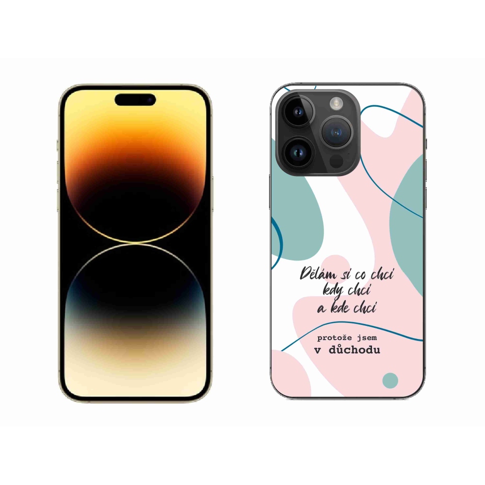 Gelový kryt mmCase na iPhone 14 Pro Max 6.7 - vtipný text 10 bílé pozadí