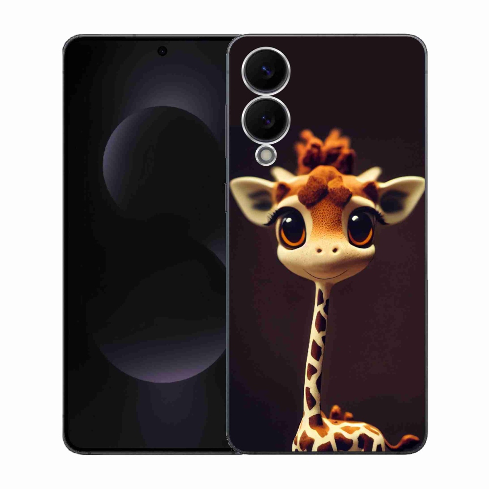 Gelový kryt mmCase na Samsung Galaxy S25 Edge - malá žirafa