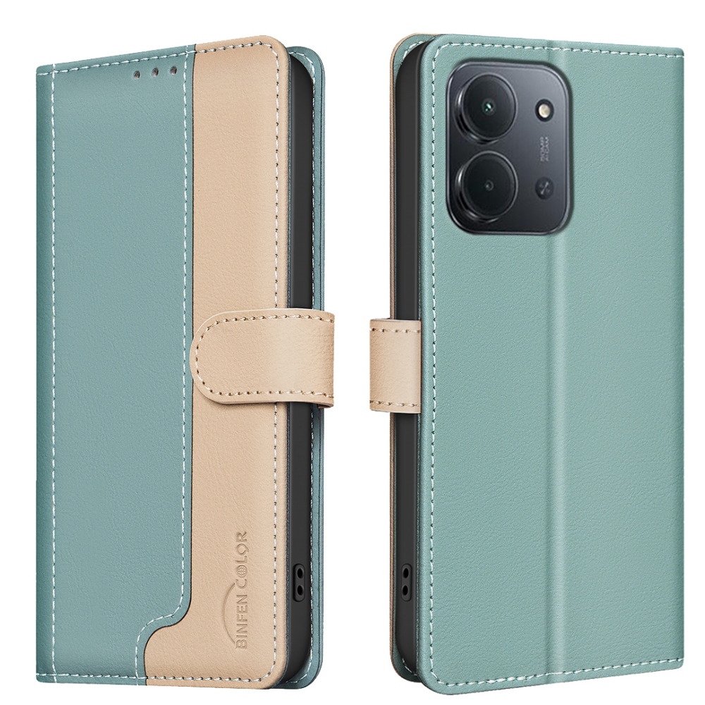 BNF DUO knížkové pouzdro na Xiaomi Redmi 15C 4G/5G (173mm) - zelené