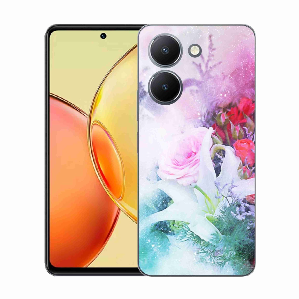 Gelový kryt mmCase na Vivo Y36 - květiny 4