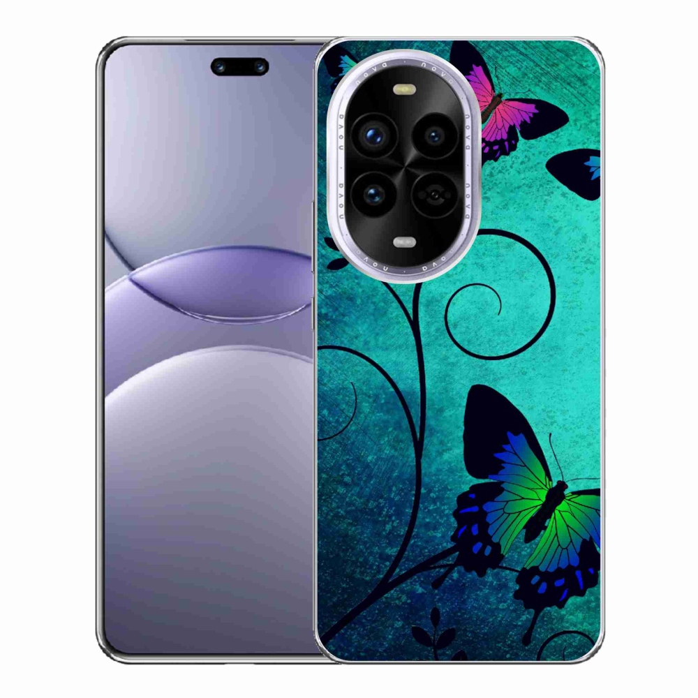 Gelový kryt mmCase na Huawei Nova 13 Pro 5G - barevní motýli