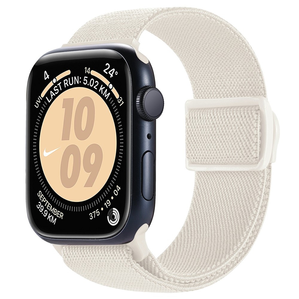 Gradient nylonový řemínek na Apple Watch Ultra/Ultra 2 49mm/SE/SE 2022/2023 44mm/9/8/7 45mm/6/5/4 44mm/3/2/1 42 mm - béžový
