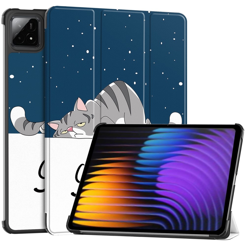 Patty chytré polohovací pouzdro na tablet Xiaomi Pad 7/7 Pro - kočka
