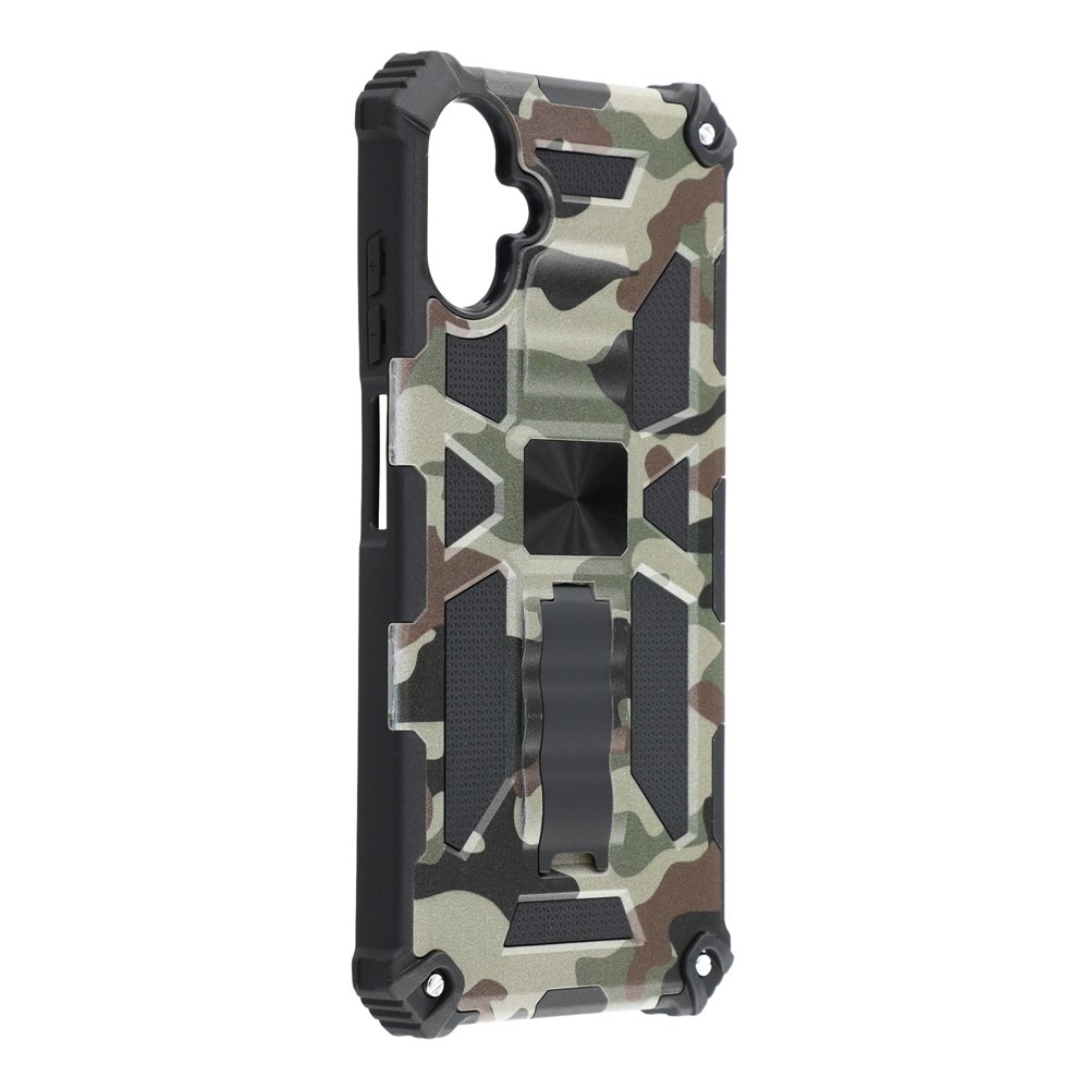 Camouflage odolný kryt na Samsung Galaxy A07 4G - tmavězelený