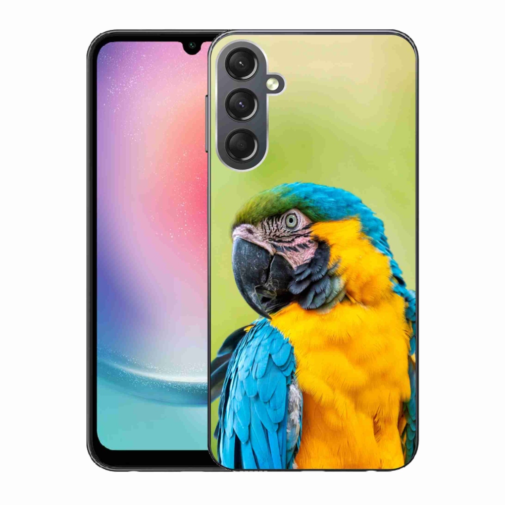 Gelový obal mmCase na Samsung Galaxy A24 - papoušek ara 2