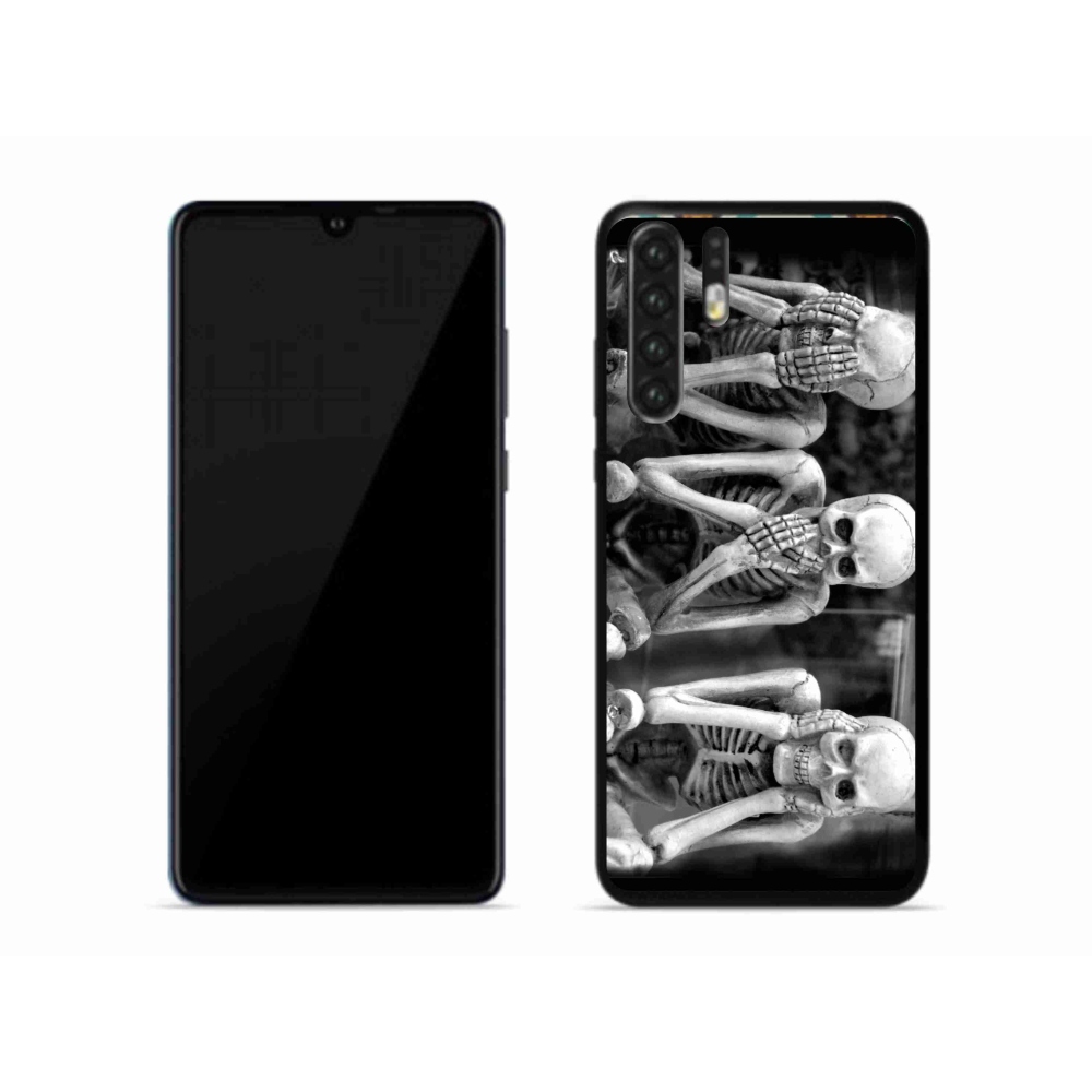 Gelový kryt mmCase na mobil Huawei P30 Pro - kostlivci