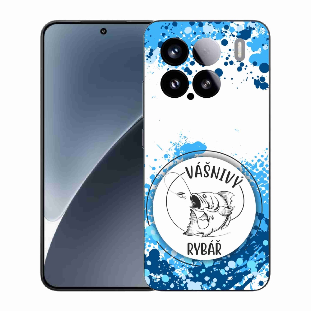 Gelový kryt mmCase na Xiaomi 15 - vášnivý rybář bílé pozadí