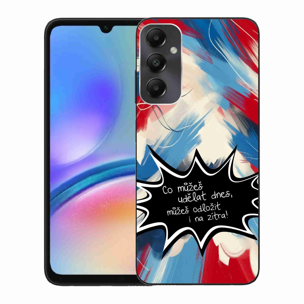 Gelový kryt mmCase na Samsung Galaxy A05s - vtipný text 9 černé pozadí